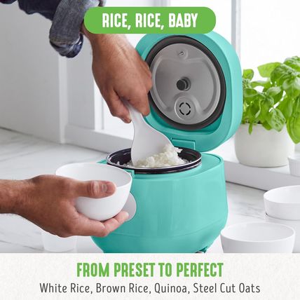 Greenlife Digital Rice Cooker, 2-Cups Uncooked/4-Cups Cooked, Removable Nonstick