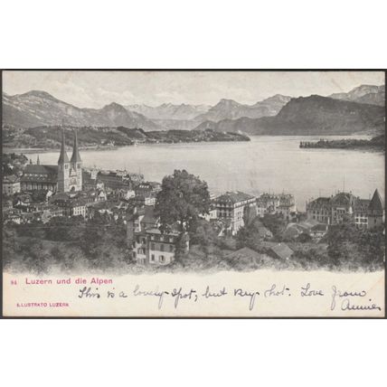 Luzern und die Alpen, 1904 - Edition Illustrato AK