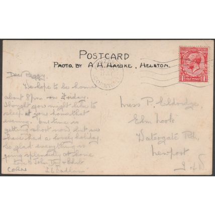 Porthcurnow Beach and Castle Treryn, Cornwall, 1932 - Hawke RP Postcard