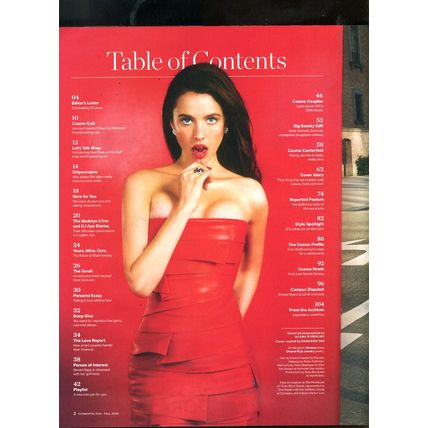 Cosmopolitan Magazine Fall 2025 MARGARET QUALLEY The ANNIVERSARY Issue NEW Label