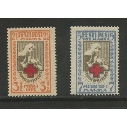 Estonia B7-B8, 1922 Red Cross, VF, MNH, DG (EST502)