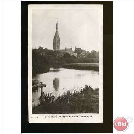 Wiltshire SALISBURY Cathedral Postcard by Kingsway (S 1818)