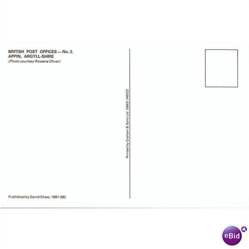 GB Postcard - Post Office - Appin, Argyll-Shire