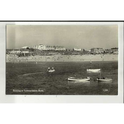 Cornwall BUDE Summerleaze Boating Postcard by Overland (1/399)