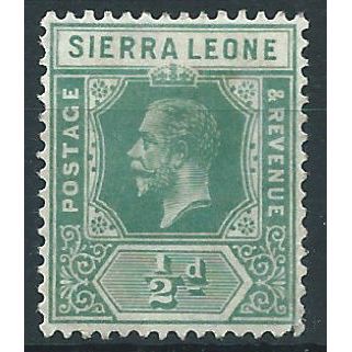 Sierra Leone 1912 SG112 1/2d Blue-Green Very Fine Used . . ..