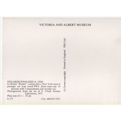Victoria & Albert Museum Paolozzi Le Robot Postcard