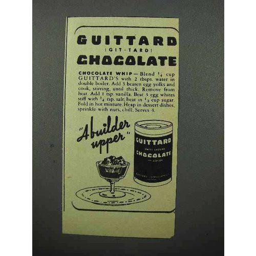 1944 Guittard Chocolate Ad