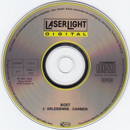 Bizet*, Budapest Philharmonic Orchestra*, Janos Sandor - L'Arlesienne - Carmen