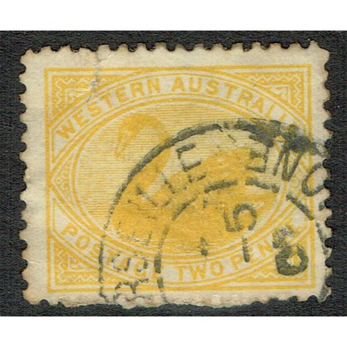 Western Australia 1905 2d Yellow wmk Crown over A SG140 GU