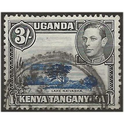 KUT 1945 SG147 3/- Dull Ultramarine & Black Fine Used . .. .