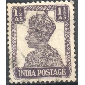 India 1940 - SG 269b - KGV1 1½a violet - used 3