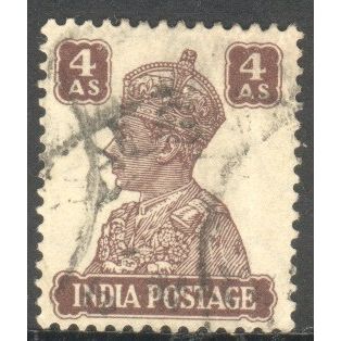 India 1940 - SG 273 - KGV1 4a brown - used 7