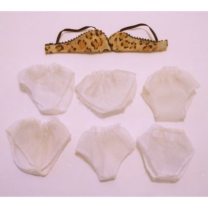 Vintage Barbie Lingerie Dreamy Touches Bra and 6 pair of Panties #38
