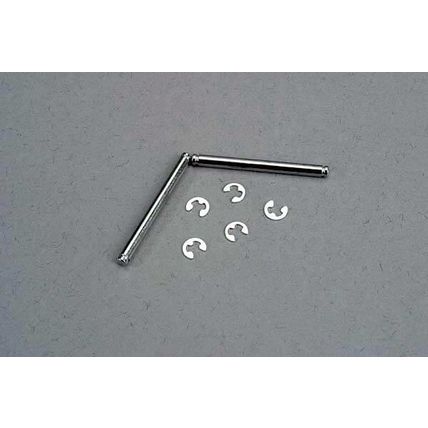 TRA3740 TRAXXAS Suspension pins, 2.5x29mm (king pins) w/ e-clips (2) (strengthe