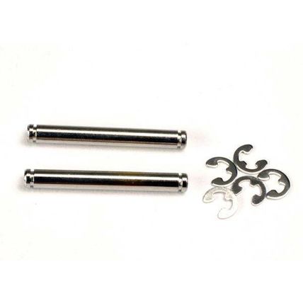 TRA2636 TRAXXAS Suspension pins, 26mm (kingpins) (2)/ E-clips (4)