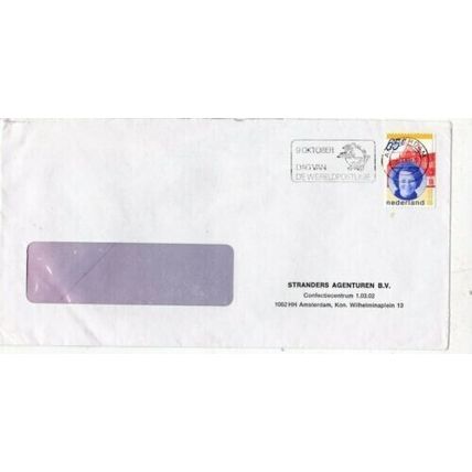 Netherlands 1981 Stranders Agenturen BV Amsterdam Cover 9 Oktober Slogan typed