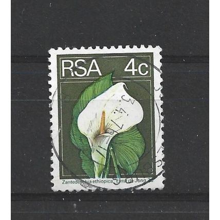 SouthAfrica.SG351 4c Arum Lily.Paper Unchecked.Fine Used.Sep25l