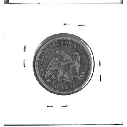 1853 A+R US Seated Liberty Quarter VF/XF