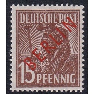 Berlin - Germany 1949 SG B25 UMM - Red Overprint (D-864 (9))