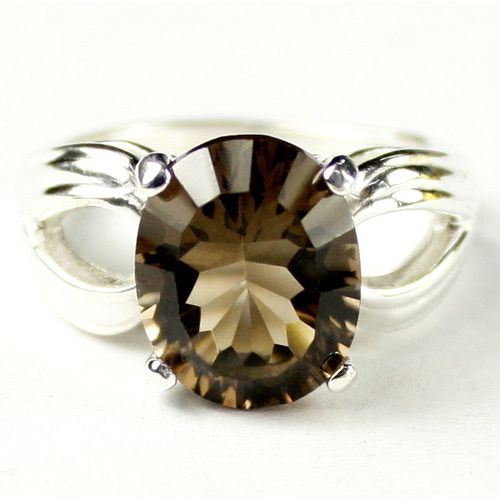 Smoky Quartz, 925 Sterling Silver Ladies Ring, SR361