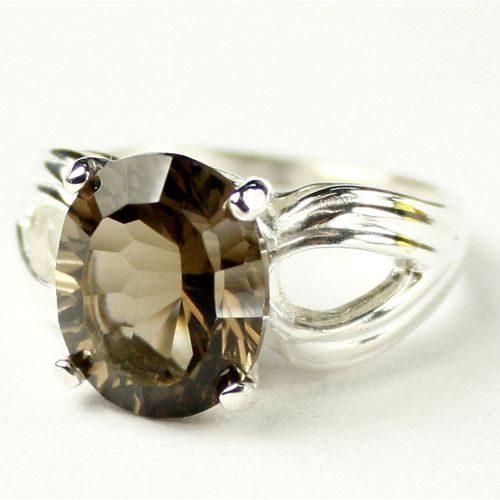 Smoky Quartz, 925 Sterling Silver Ladies Ring, SR361