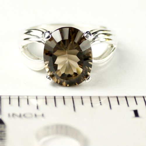 Smoky Quartz, 925 Sterling Silver Ladies Ring, SR361