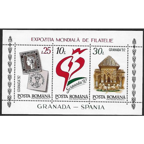 Mi Block 272: Granada '92 International Thematic Stamp Exhibition.