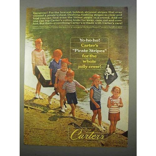 1963 Carter's Pirate Stripes Shirts and Shorts Ad