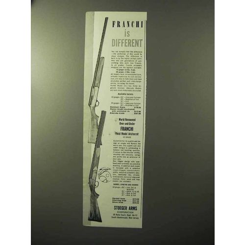 1964 Franchi Hunter Grade, Field Aristocrat Shotgun Ad