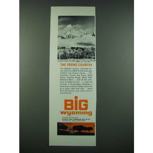 1970 Wyoming Tourism Ad - The Young Country
