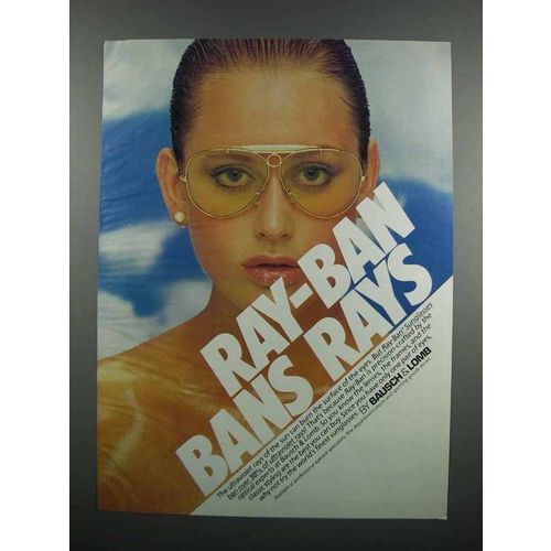 1983 Ray-Ban Sunglasses Ad - Bans Rays
