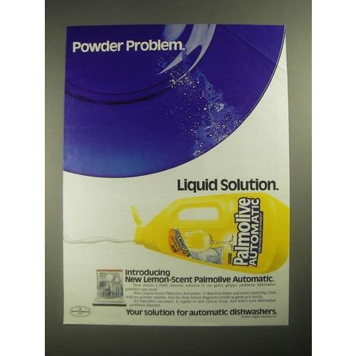 1987 Palmolive Automatic Dishwasher Detergent Ad - Powder Problem