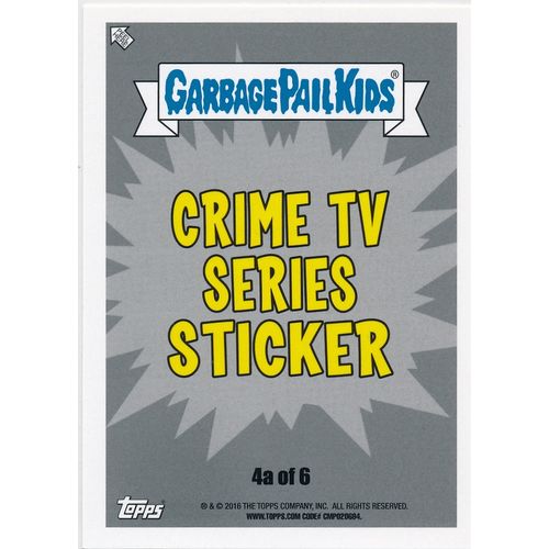 2016 GPK Prime Slime Trashy TV Crime TV Series #4a Bony Bonnie Green Spit