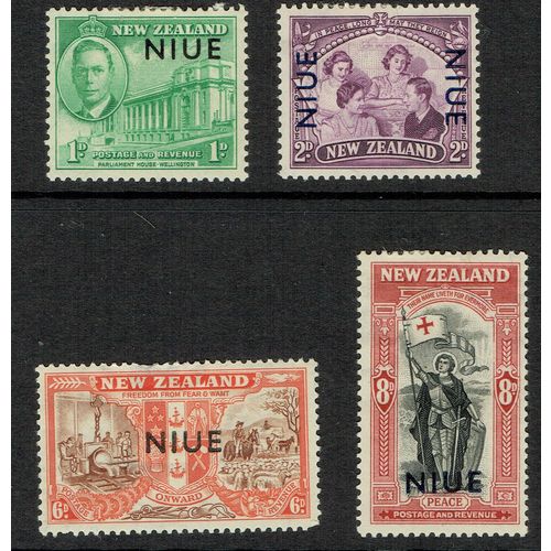 Niue 1946 Peace set 4v SG98/101 MM