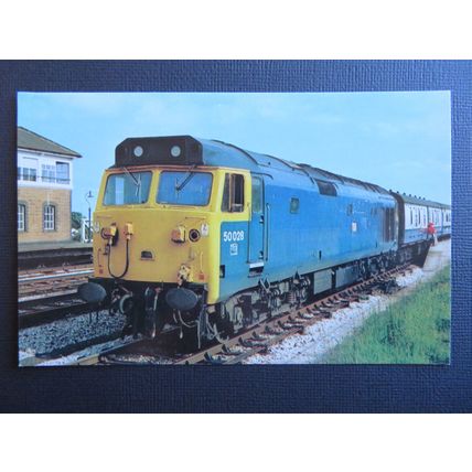 Dawlish Warren No.46 Class 50 50028 Tiger Postcard