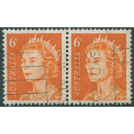 Australia 1970 6c orange Offset variety SG 387a used
