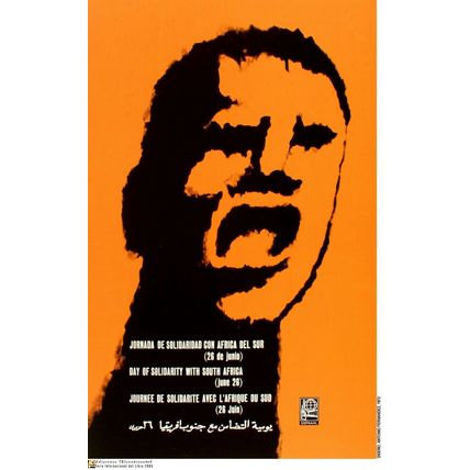 Political POSTER.Set of 5.South Africa Solidarity Propaganda. Anti-Apartheid art