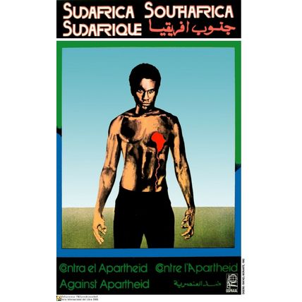 Political POSTER.Set of 5.South Africa Solidarity Propaganda. Anti-Apartheid art