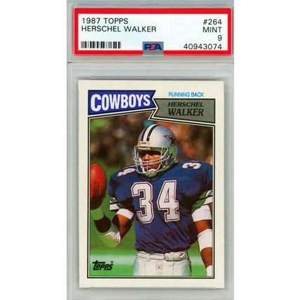 1987 Topps Herschel Walker Rookie #264 PSA 9 P1390