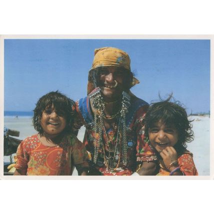 Migrants from Rajasthan in Goa India Postcard