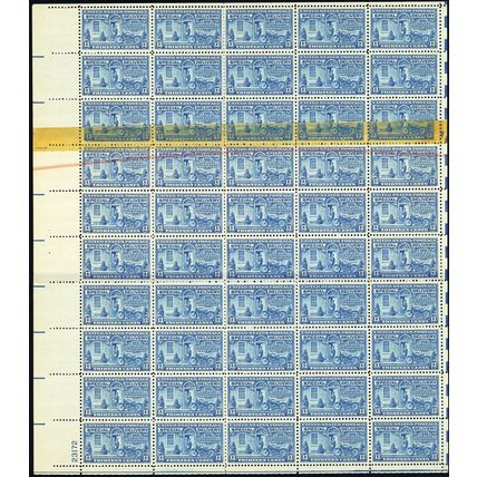 E17, MNH 10¢ Tape Splice & Rejection Mark In Complete Sheet of 50 - Stuart Katz