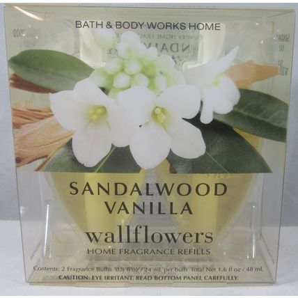 1bx/2 bulb Bath & Body Works Wallflower Diffuser Bulb Refill Sandalwood Vanilla