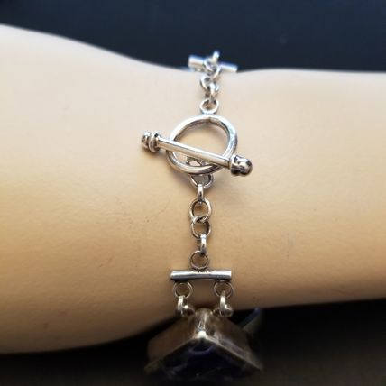 Dichroic Glass .925 Sterling Bracelet