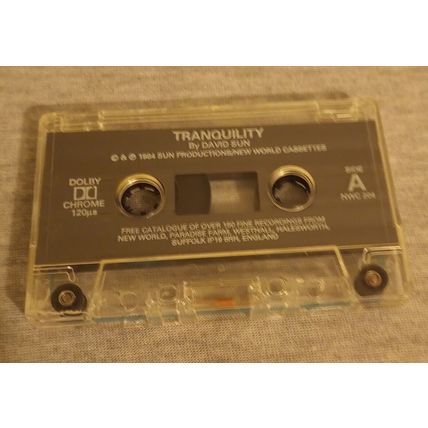 David Sun, Tranquility Cassette Tape album Newage Ambient, New World (Sun, 1984)