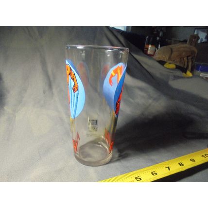 1976 THE FLASH PEPSI GLASS!! NICE!! $32.00 Shipped!! 1976 DC Comics Superheroes