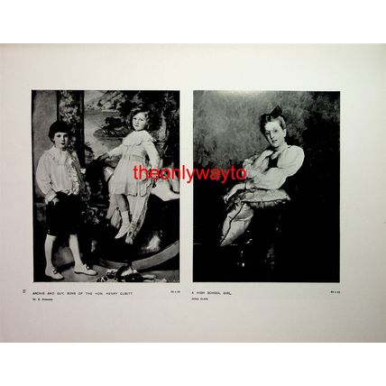 Village Industry, (High School Girl On Reverse), Book Illustration (Print), 1908