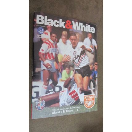 1993 Rugby Football League Programme - Widnes v St Helens