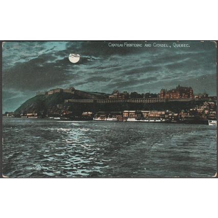 Château Frontenac and Citadel, Quebec, c.1910 - Valentine's Postcard
