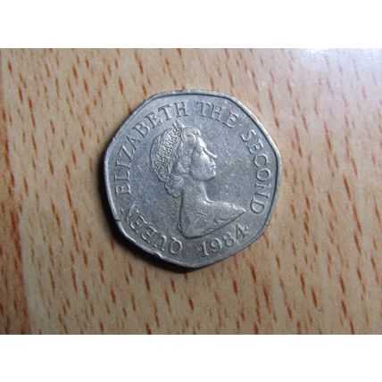 Jersey 1984 Elizabeth ll 20p Coin