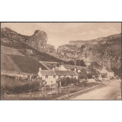 Cheddar Village & Lion Rock, Somerset, c.1920 - Frith's Postcard